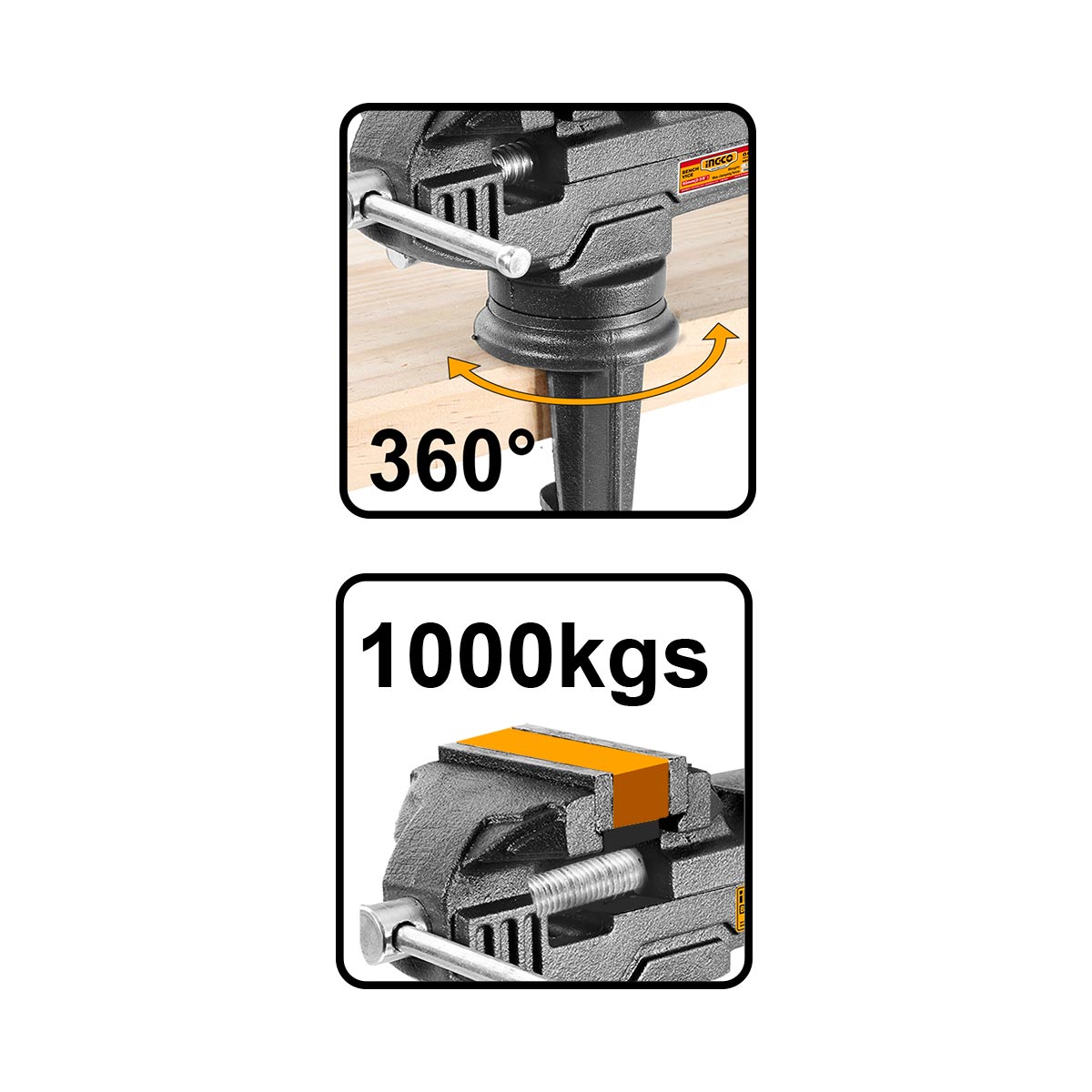HBV082 - ETAU 1000 KG BASE PIVOTANTE INGCO Maroc