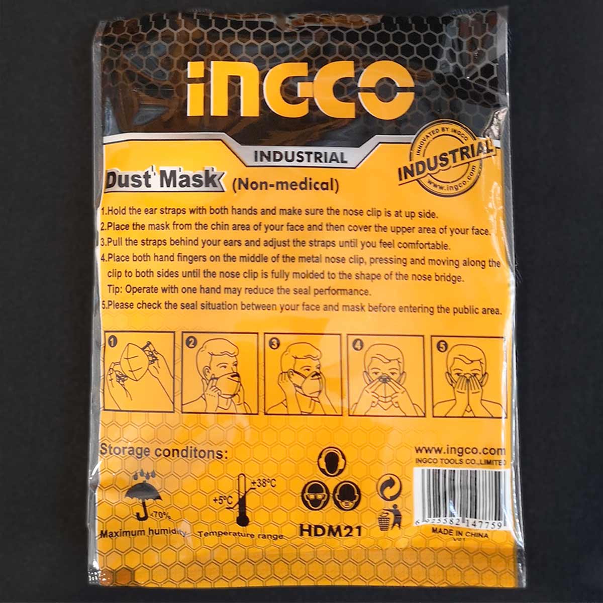 Masque FFP2 4 couches INGCO | HDM21