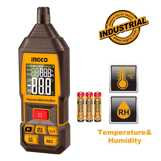 INGCO COMPTEUR NUMÉRIQUE D'HUMIDITÉ ET TEMPÉRA 20-60C° AU MAROC [HETHT031]