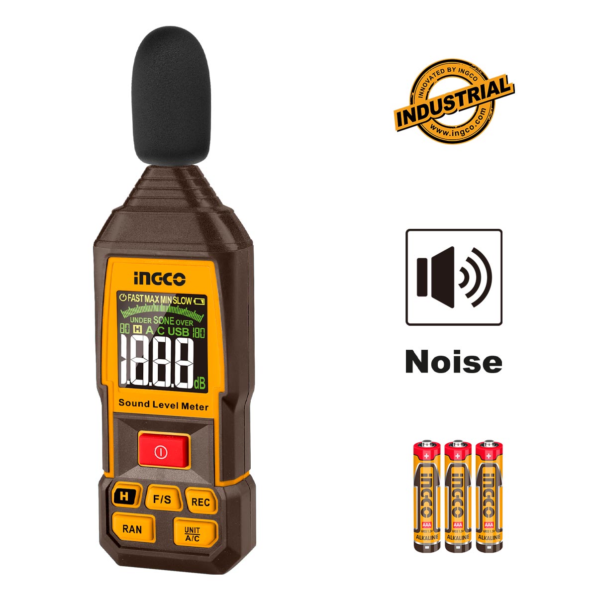 HETSL031 - SONOMÈTRE NUMÉRIQUE 30-130DB INGCO INGCO Maroc