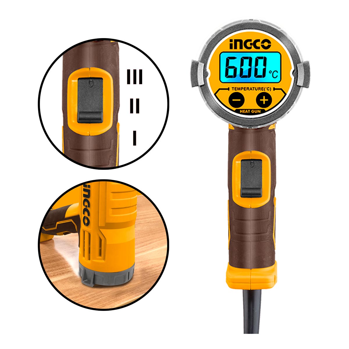 HG200058 - DECAPEUR THERMIQUE 2000W LCD +3BUSES + 1RACLEUR SI INGCO Maroc