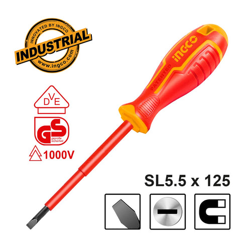 HISD815125 - TOURNEVIS ISOLE SL5.5×125 INGCO Maroc