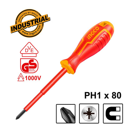 HISD81PH180 - TOURNEVIS ISOLE PH 1×80 INGCO Maroc
