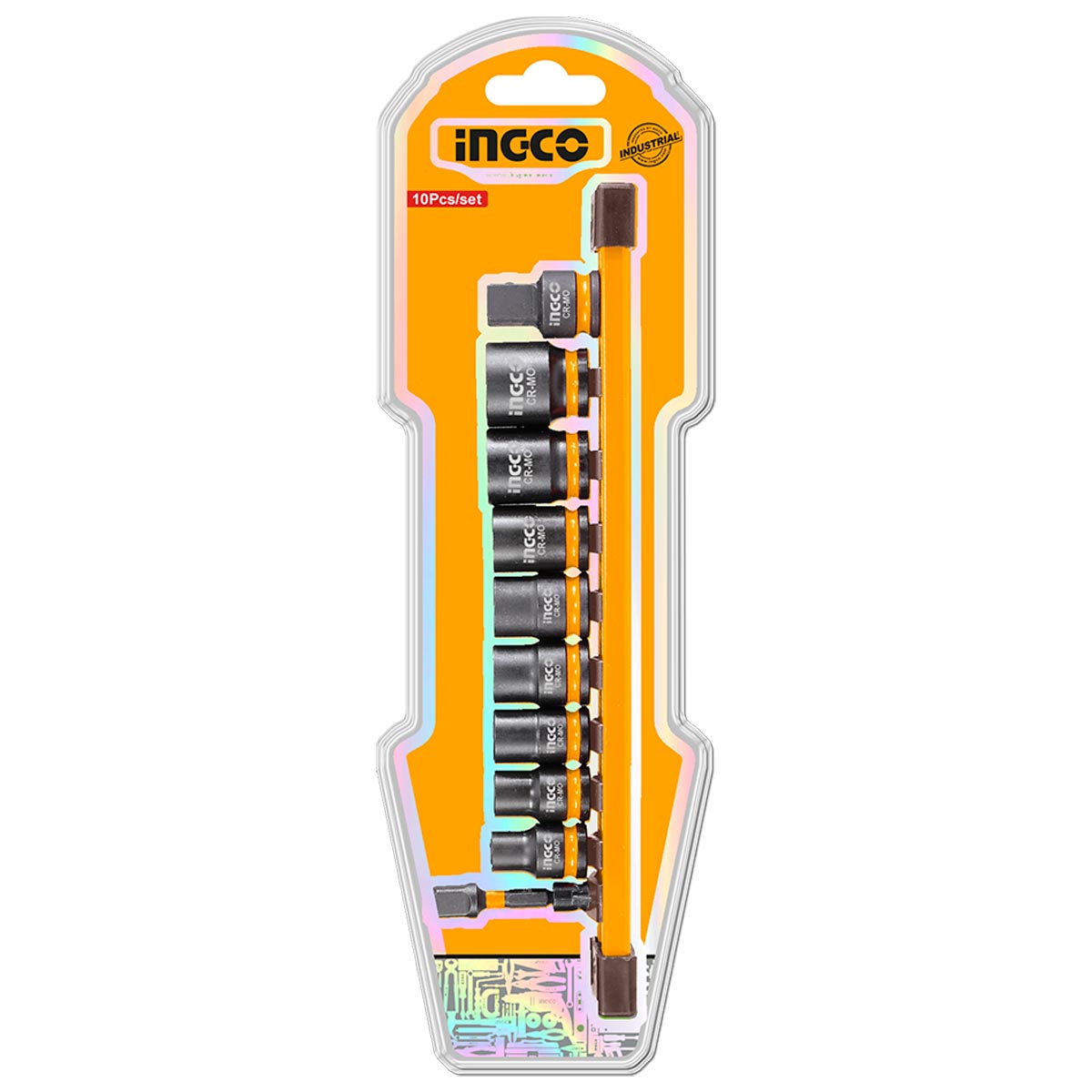 HKISSD38104 - JEU DE 10 DOUILLES A CHOCS 3/8" DR INGCO Maroc