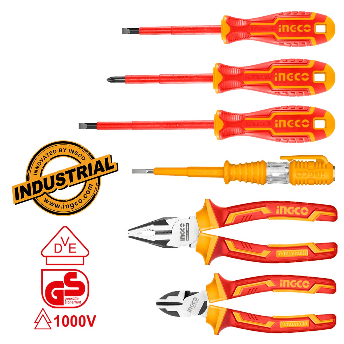 INGCO ENSEMBLE DE 6 OUTILS A MAIN ISOLES 1000V AU MAROC [HKIST3061]