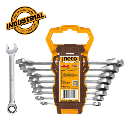 HKSPAR1082 - JEU DE 8 CLES A CLIQUET 8MM A 19MM INGCO Maroc