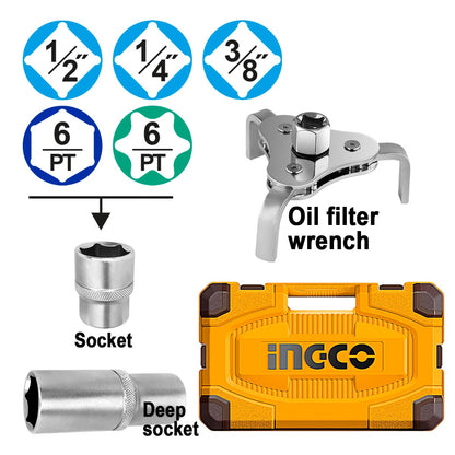 HKTHP21351 - COFFRET A OUTILS 135PCS INGCO Maroc