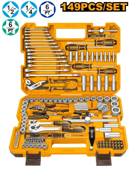 Jeu d'outils combinés de 149 Pcs INGCO | HKTHP51498
