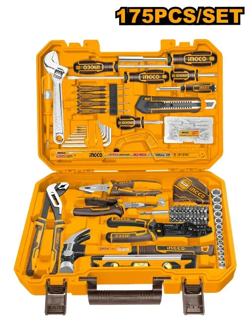 175 Pcs Jeu d'outils à main INGCO | HKTHP51758