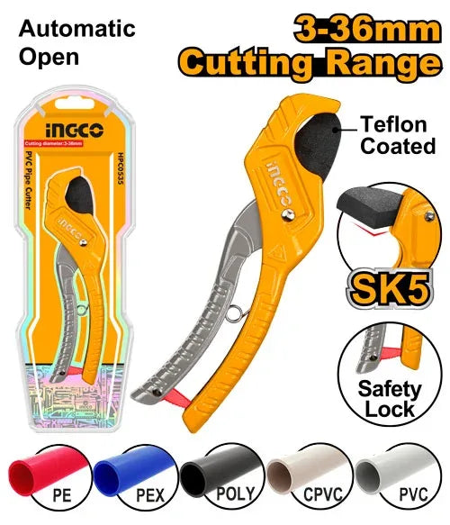 Coupe-tube en PVC INGCO | HPC3135