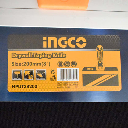 Profil lame couteau � enduire INGCO HPUT38200 � acier inoxydable flexible