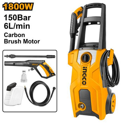 INGCO NETTOYEUR HAUTE PRESSION 1800W 150BAR AU MAROC [HPWR18008]