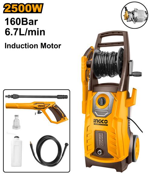 INGCO Nettoyeur haute pression HPWR25008 2500W 160 bar — lavage façade et terrasse Maroc