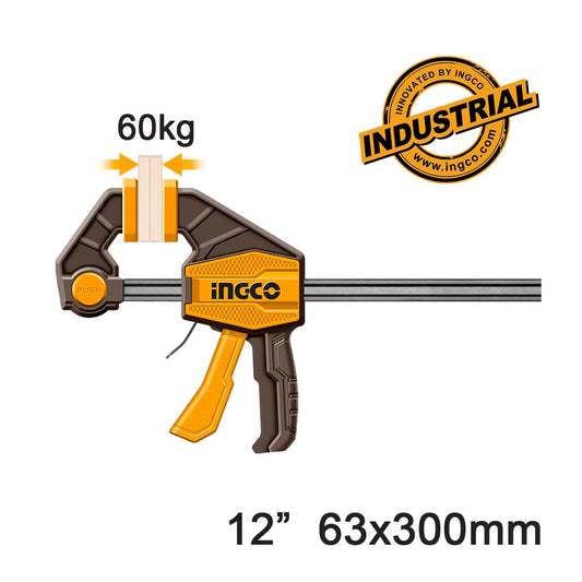 HQBC01602 - SERRE-JOINTS RAPIDE UNE MAIN 63X300MM INGCO Maroc
