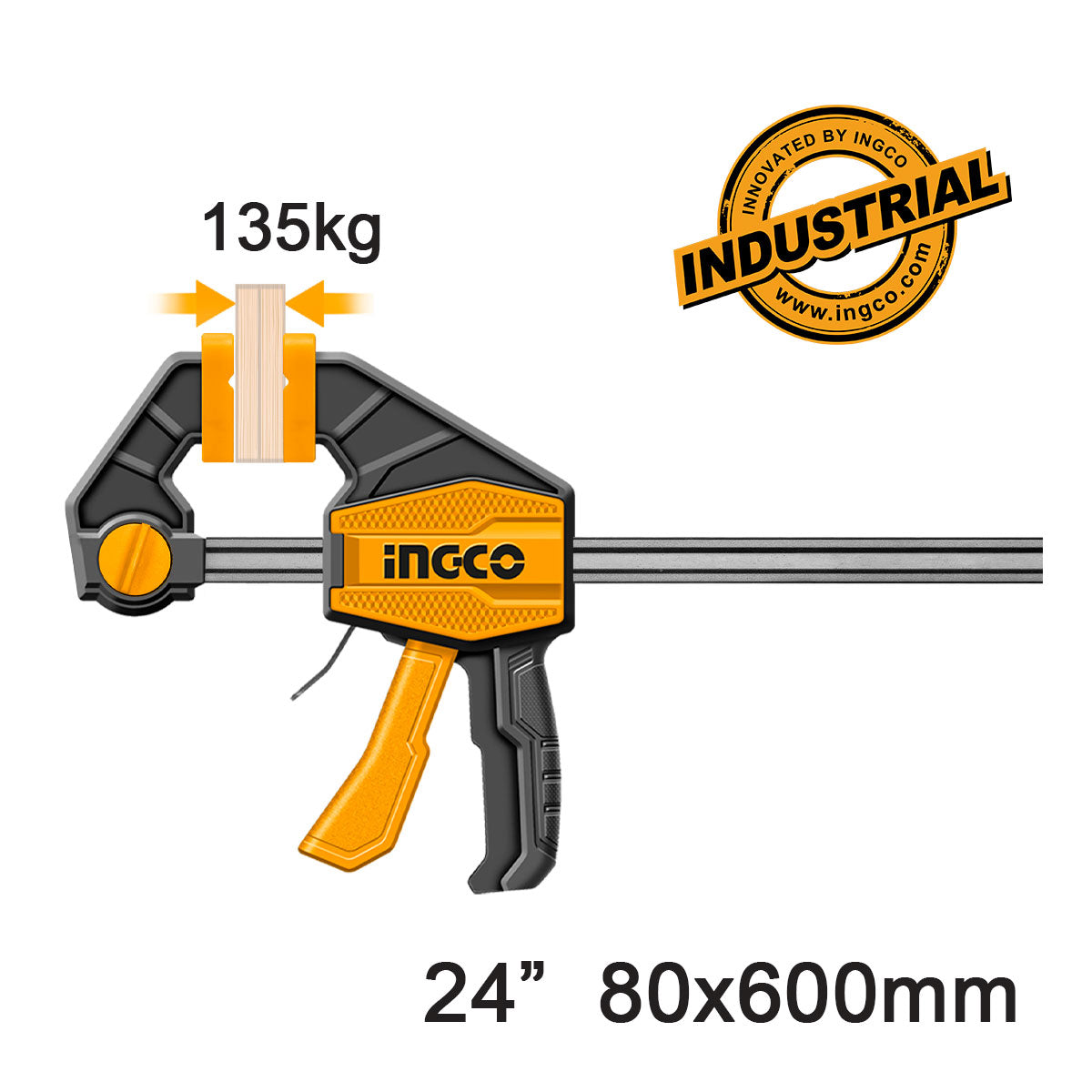HQBC24802 - SERRE-JOINTS RAPIDE UNE MAIN 80X600MM INGCO Maroc