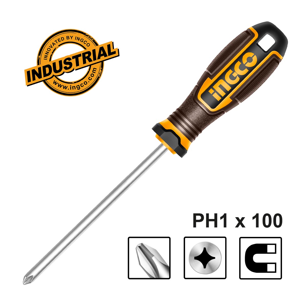 HSDPH1100 - TOURNEVIS PH 1X100MM MAGNETIQUE INGCO Maroc