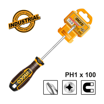 HSDPH1100 - TOURNEVIS PH 1X100MM MAGNETIQUE INGCO Maroc