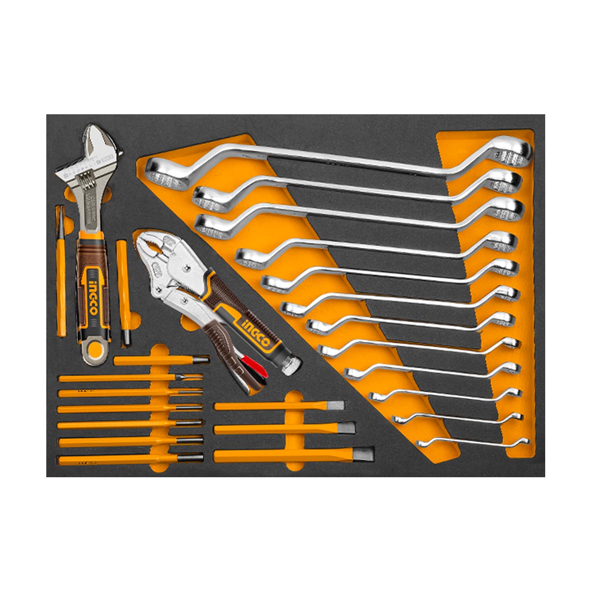 HTCS273281 - SERVANTE A 7 TIROIRS + 328 PIECES INGCO Maroc