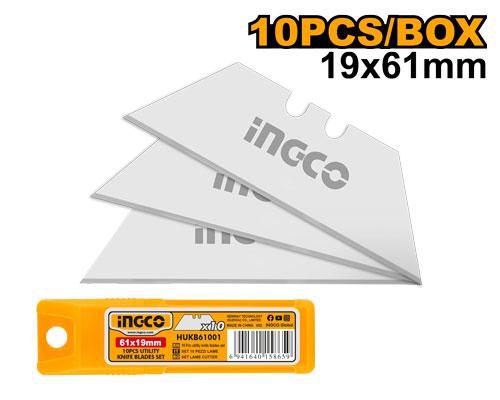 HUKB61001 - SET DE 10 LAMES DE COUTEAUX SK5 NR INGCO Maroc
