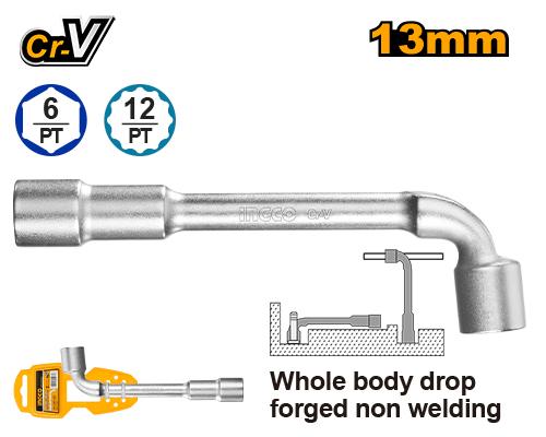 HWL1308 - CLE A DOUILLE COUDEE EN L 13MM INGCO Maroc