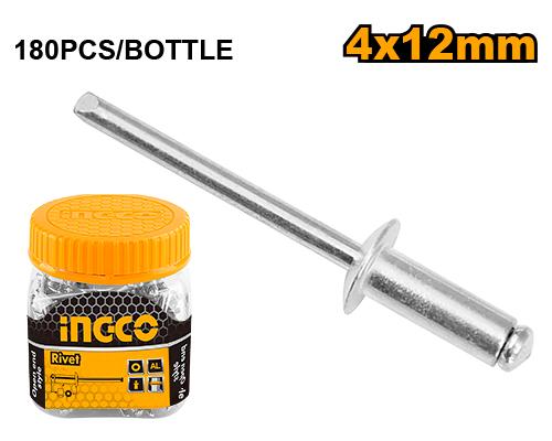 HWRT4001211 - RIVET 4X12MM BOITE DE 180 PIECES INGCO Maroc