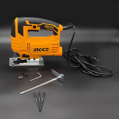 JS57028 - SCIE SAUTEUSE 65MM 570W+3 LAMES INGCO Maroc