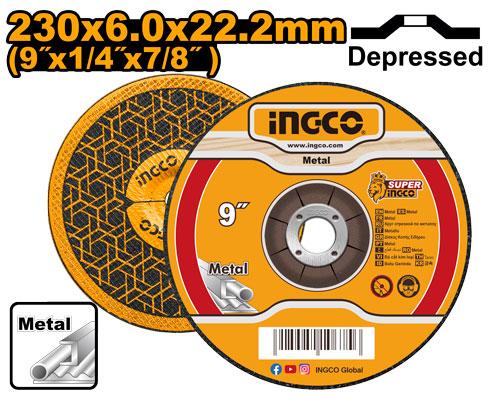 MGD602301 - DISQUE A MEULER 230*6*22.2 INGCO Maroc
