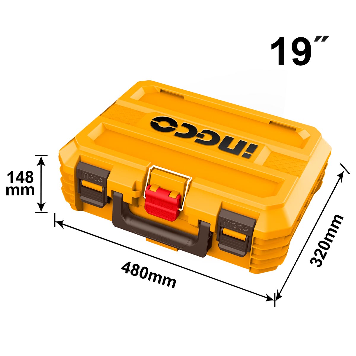 Boîte à outils empilable de 19'' INGCO | PBXS102