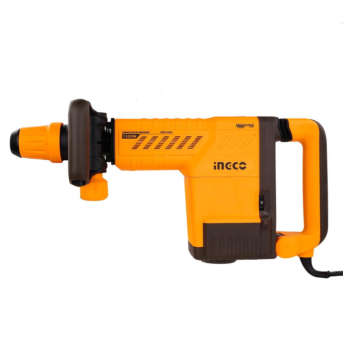 PDB15006 - MARTEAU BURINEUR 10KG 1500W + 2 BURINS INGCO Maroc