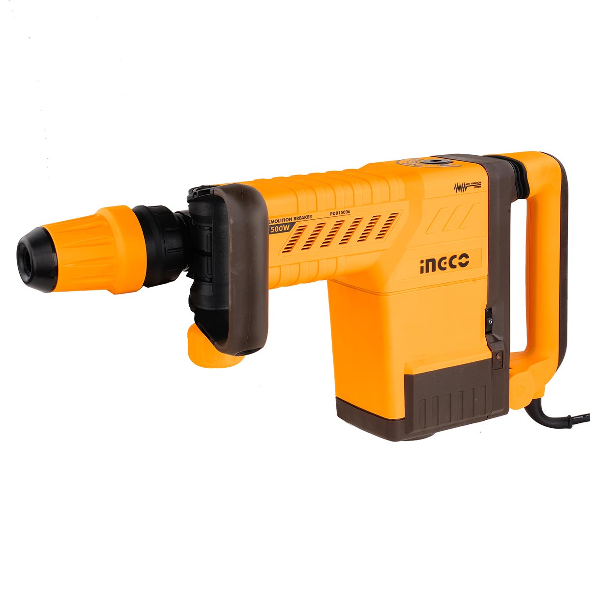PDB15006 - MARTEAU BURINEUR 10KG 1500W + 2 BURINS INGCO Maroc