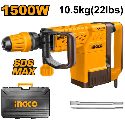 INGCO Marteau burineur 1500W PDB15006 + 2 burins — démolition béton au Maroc