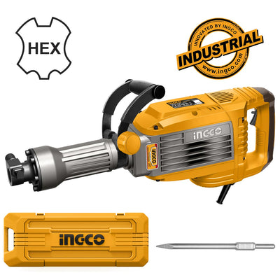 INGCO MARTEAU BURINEUR 14KG 1700W + 2 BURINS AU MAROC [PDB170068]