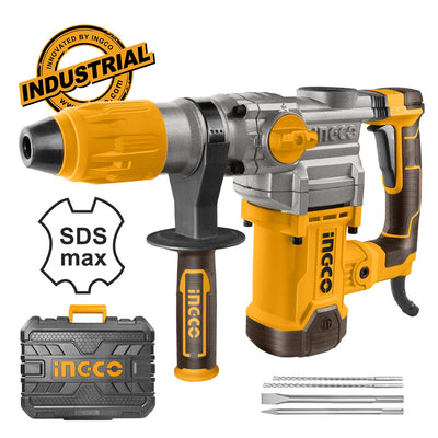 INGCO MARTEAU PERFORATEUR SDS MAX 1600W 38MM + 4 FORETS AU MAROC [RH1600388]