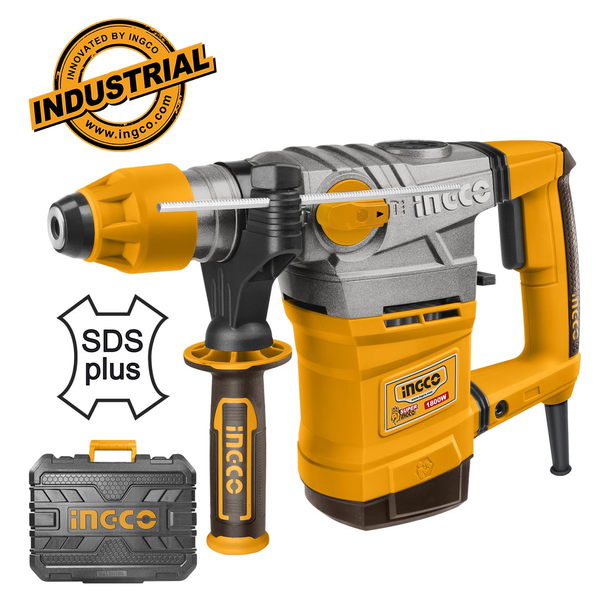 RH18008 - MARTEAU PERFORATEUR SDS PLUS 1800W 36MM + 5 ACCESS INGCO Maroc