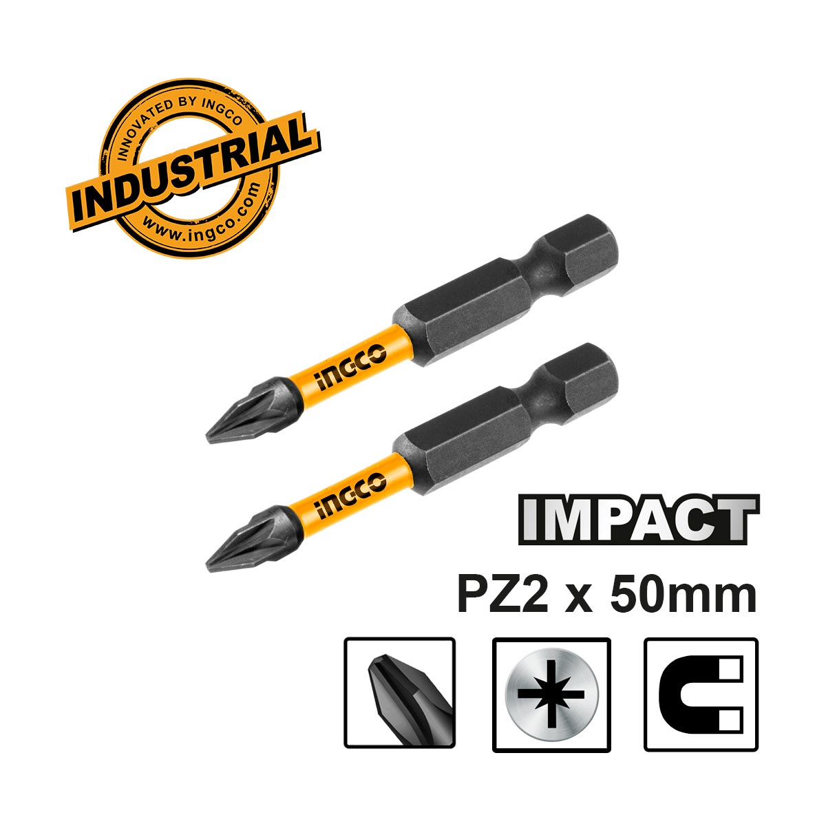 INGCO JEU DE 2 EMBOUTS PZ 2X50MM INGCO AU MAROC