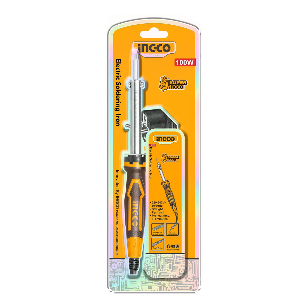 SI00108 - FER A SOUDER ELECTRIQUE 100W INGCO Maroc
