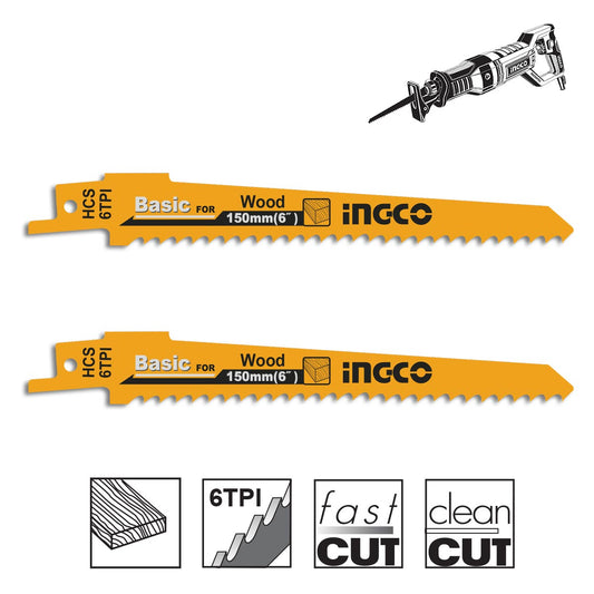 SSB644D - LAMES SCIE SABRE POUR BOIS 2PCS INGCO Maroc