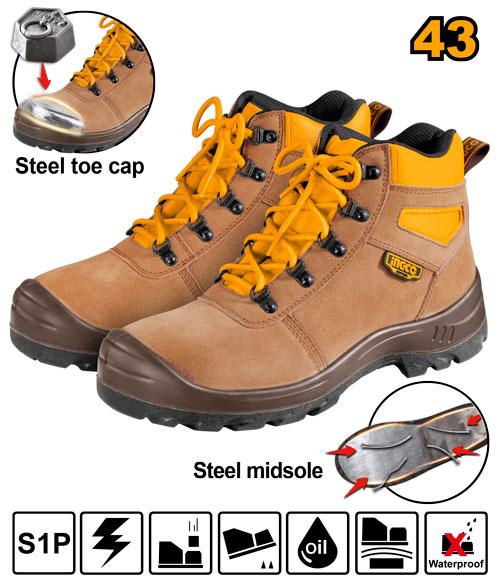 SSH02S1P.43 - CHAUSSURES DE SECURITE S1P TAILLE 43 INGCO Maroc