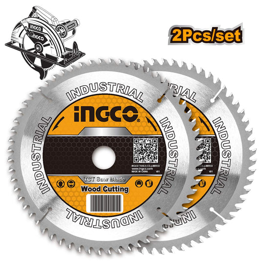TSB1235252 - JEU 2 LAME DE SCIE TCT 235MM POUR SCIE CIRCULAIRE INGCO Maroc