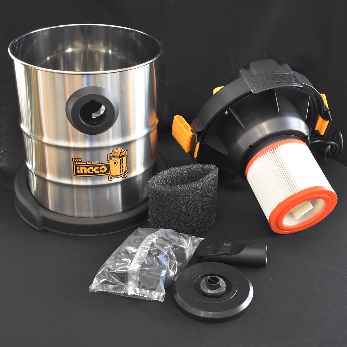 VC14122 - ASPIRATEUR EAU ET POUSSIERE 800W 12L INGCO Maroc