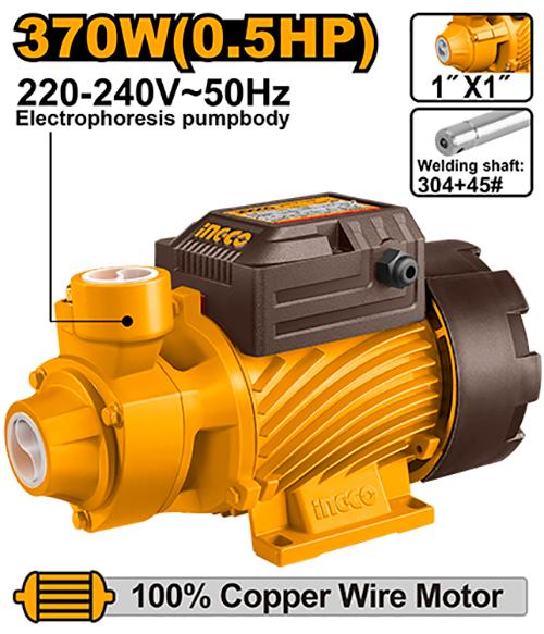 VPM37068 - POMPE PERIPHERIQUE A EAU 370W (0,5HP) INGCO INGCO Maroc