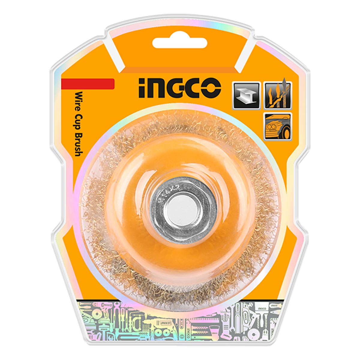 WB10751 - BROSSE METALLIQUE 75MM INGCO Maroc