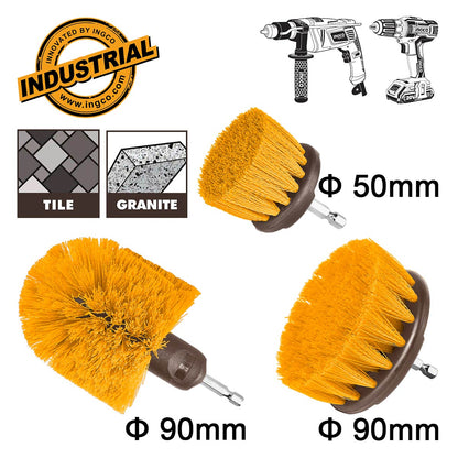 WCBM0301 - JEU DE 3 BROSSES DE NETTOYAGE POUR VISSEUSE A POILS SOUPLES INGCO Maroc