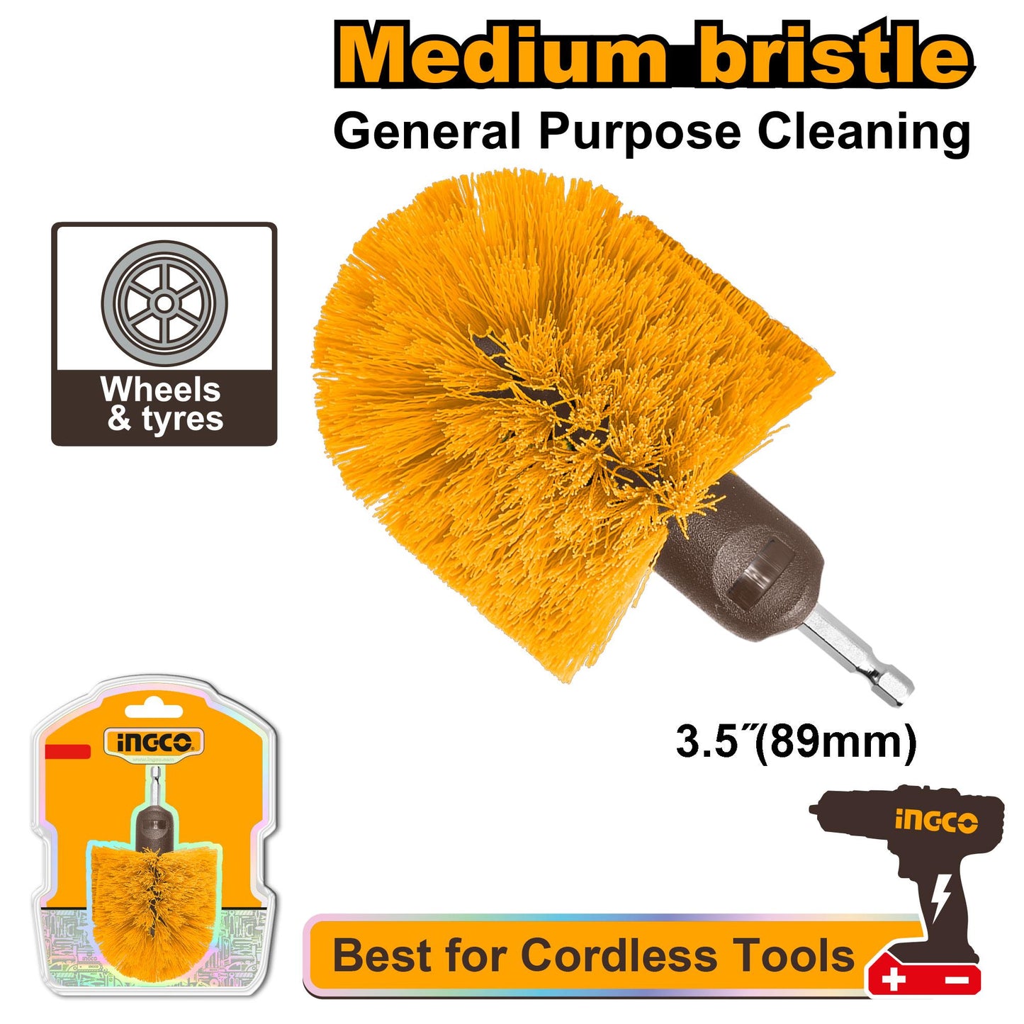 WCBM1360 - BROSSE DE NETTOYAGE 360Â° POUR VISSEUSE A POILS SOU INGCO Maroc