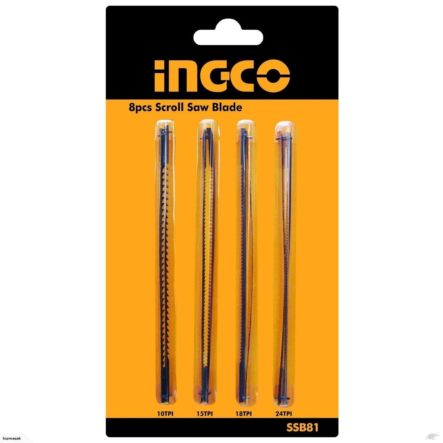 SSB81 - JEU DE 8 LAMES POUR SCIE A CHANTOURNER 85W SS852 - INGCO Maroc