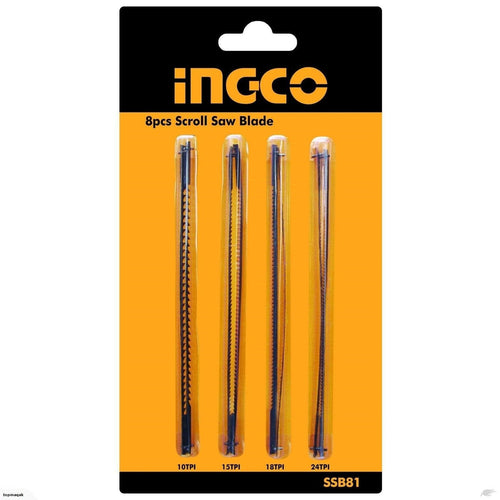 SSB81 - JEU DE 8 LAMES POUR SCIE A CHANTOURNER 85W SS852 - INGCO Maroc