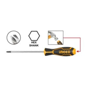 HGTSPH2150 - TOURNEVIS A ZONE DE FRAPPE VIS PHILLIPS 6*150 MM INGCO Maroc