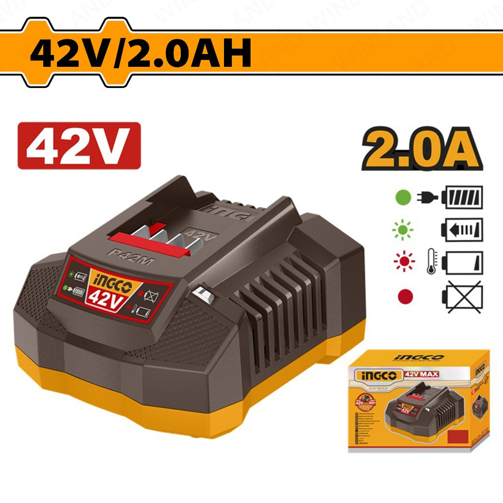 FCLI42021 - CHARGEUR DE BATTERIE P42M INGCO Maroc
