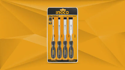 INGCO SET DE 4 CISEAUX A BOIS 6MM, 12MM, 19MM, 25MM AU MAROC [HKTWC0401]
