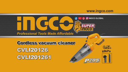 INGCO ASPIRATEUR 20V 0,5L + ACCESSOIRES AU MAROC [CVLI20126]